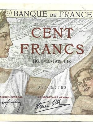 1939 100 franc