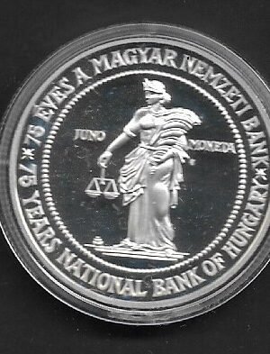 1999 75 éves az MNB 75-ft ezüst PP PRÓBAVERET