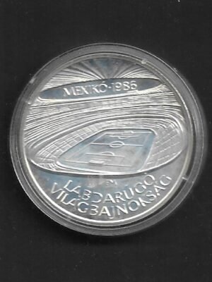 1986 Mexico foci VB 500-ft ezüst BU PRÓBAVERET