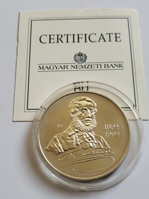 1994. 500Ft Ag "Kossuth Lajos" tanúsítvánnyal BU