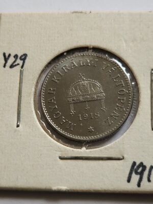 1918 10 fillér artex rozettás