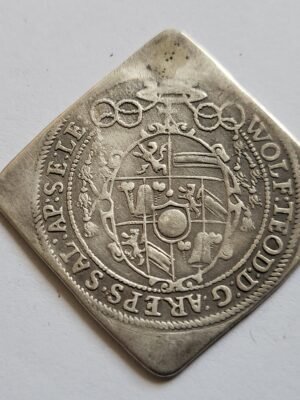 Salzburgi 1/4 tallér csegely Wolf Dietrich von Ratenau